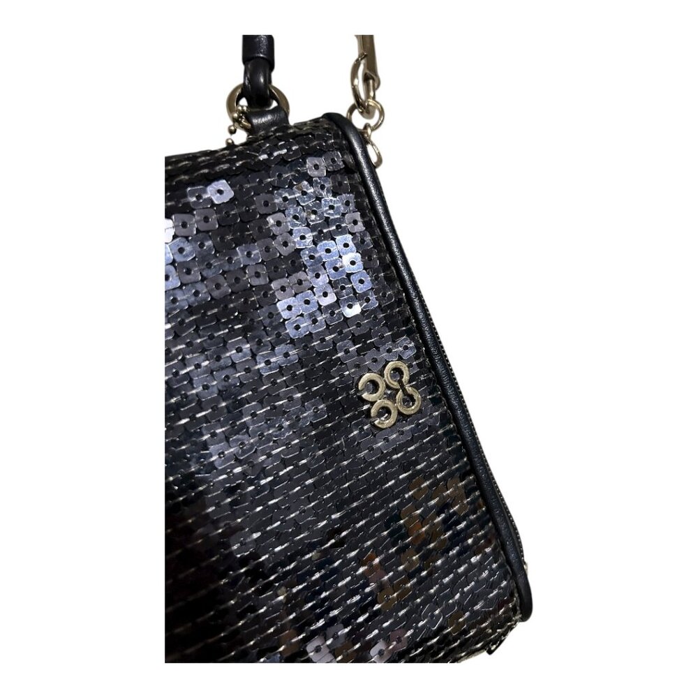 Coach Dressy Sequined Wristlet Navy - Picture 2 of 5